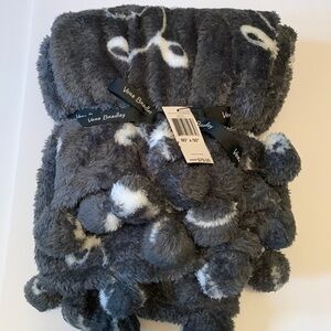 Vera Bradley Pom Pom throw, 80”x50.”